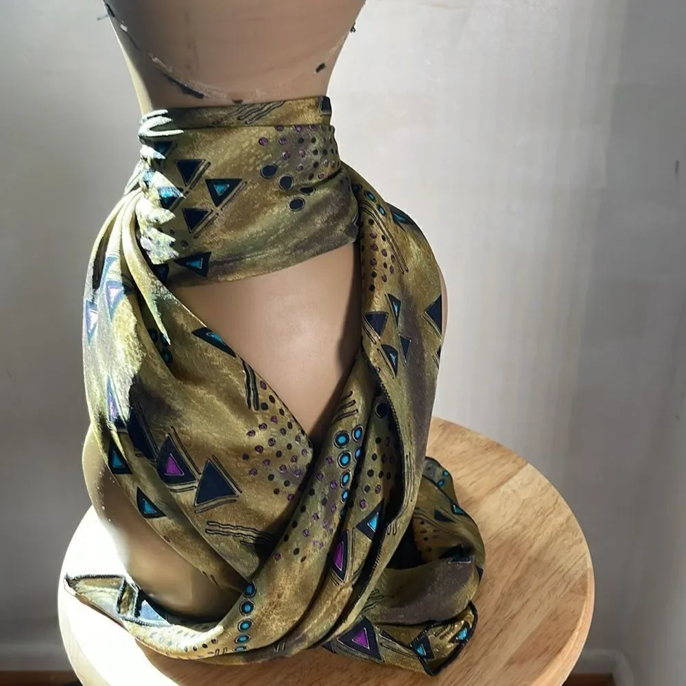 Elegant Gold and Purple Unbranded Scarf